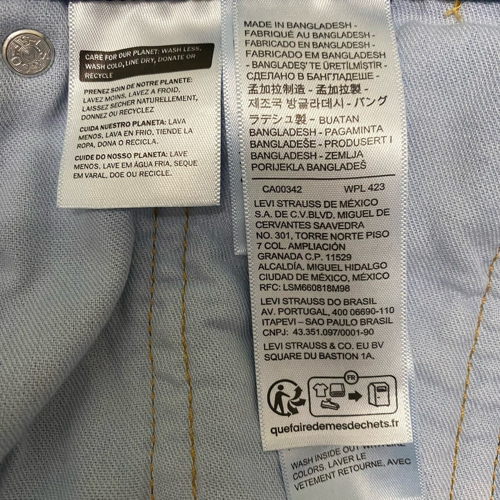 Levi's 505 Men's 32x30 Blue Medium Wash Denim Straight Fit Mid Rise Jeans - Picture 4 of 6